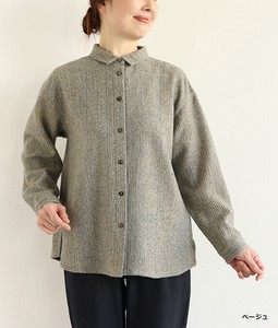 Button Shirt/Blouse Stripe 3-types Made in Japan