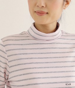 T-shirt Pullover High-Neck Border Made in Japan