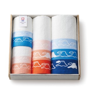 Imabari Towel Hand Towel Gift Set Bath Towel Face Mt.Fuji fuji