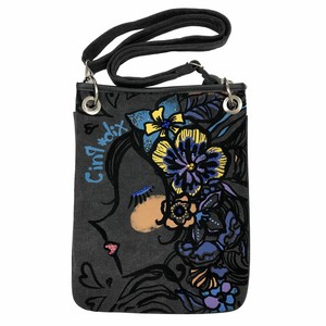 Shoulder Bag Shoulder Floral Pattern Printed Rhinestone