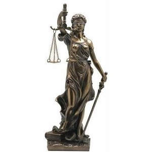 正義の女神 テミス像 テーミス像ブロンズ風 彫像 法律の正義を象徴する彫像高さ約20cm弁護士 輸入品