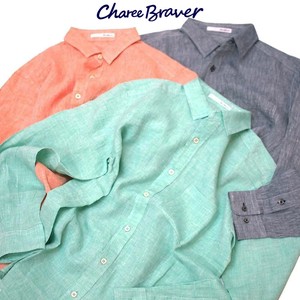 Button Shirt Regular Shirt Spring/Summer Linen Made in Japan
