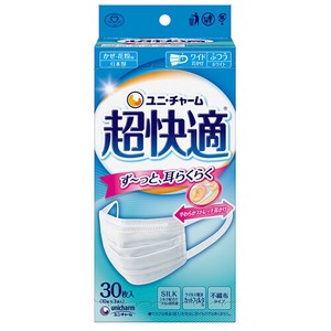 ユニ・チャーム 超快適マスク プリーツタイプ ふつうサイズ 30枚