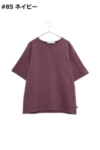 T 恤/上衣 短袖 横条纹 圆领 套衫 日本制造