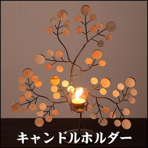 キャンドル オブジェ ツリー型 キャンドルホルダー スタンド アロマグッズ アロマ用品 アジアン照明