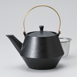 Japanese Teapot Earthenware Porcelain black Made in Japan
