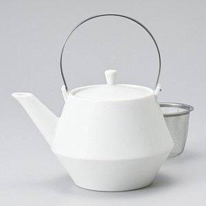 Japanese Teapot Earthenware Porcelain White Made in Japan