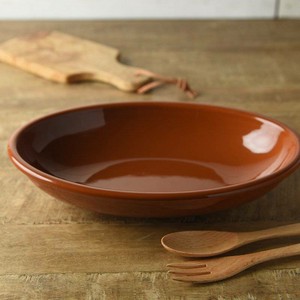 Mino ware Main Plate Brown Western Tableware 27cm Made in Japan