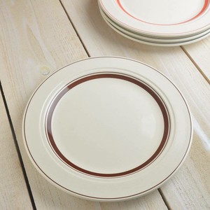 Mino ware Main Plate Brown Western Tableware 25.5cm Made in Japan