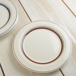 Mino ware Main Plate Brown Western Tableware 20cm Made in Japan