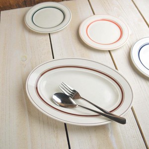 Mino ware Main Plate Brown Western Tableware 26.5cm Made in Japan
