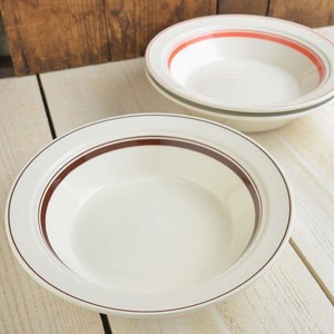 Mino ware Main Plate Brown Western Tableware 22cm Made in Japan