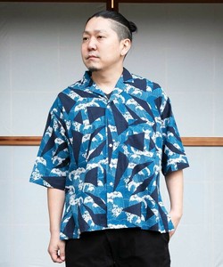 【カヤ】土用波メンズシャツ ○3D展 いなせシリーズ（メンズ衣料）