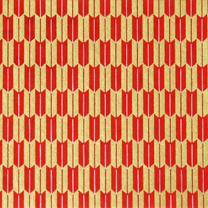 Handicraft Material Red Tezomeyuzen Arrow Pattern Made in Japan