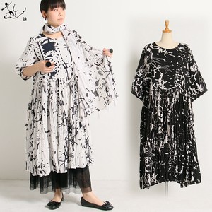 Casual Dress Half Sleeve Cotton One-piece Dress Autumn/Winter 2023