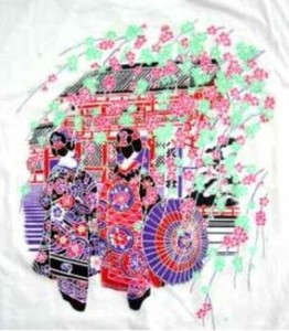 FJK 日本のTシャツ お土産 Tシャツ 八坂舞妓 Mサイズ T-221-M