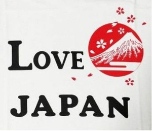 FJK 日本のTシャツ お土産 Tシャツ LOVE JAPAN 白 LLサイズ T-213-LL