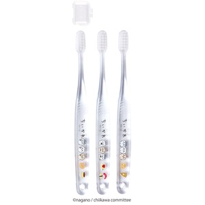 Toothbrush Chikawa Clear 3-pcs set