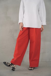Full-Length Pant Stretch Cotton Wide Pants Autumn/Winter 2023