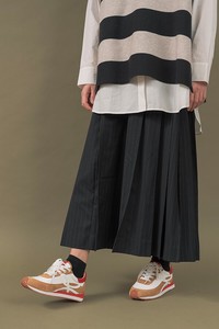 Cropped Pant Stripe Pleated Pants Autumn/Winter 2023
