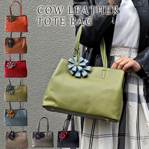 Tote Bag Cattle Leather Genuine Leather Simple