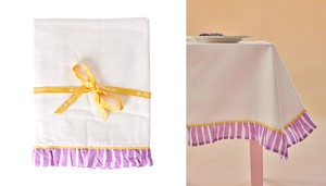 Tablecloth Lavender Stripe 140 x 180cm