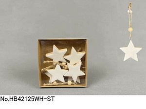 【予約販売】【2023年クリスマス】ウッドスター ホワイトオーナメント