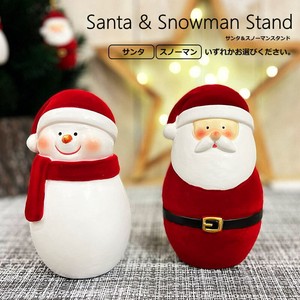【クリスマス】レジンサンタ＆スノーマンスタンド