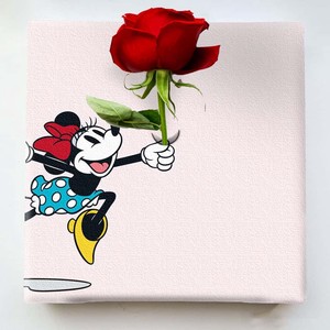 ミニーマウスのIKEBANA 20×20×2.7cm 一輪挿し 花瓶 ディズニー  IKE-DSNY-2212-002