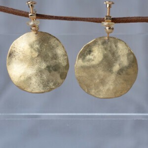 Clip-On Earrings Gold Post Made in Japan
