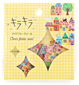 WORLD CRAFT Planner Stickers Kira-Kira Clear Sticker Gift Daylight House Stationery
