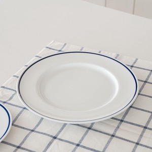美浓烧 大餐盘/中餐盘 靛蓝 西式餐具 24cm 日本制造