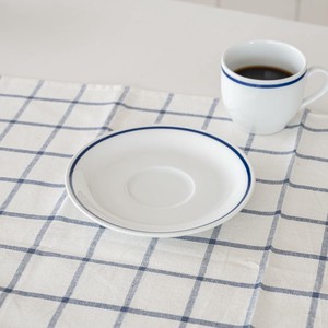 美浓烧 茶杯盘组/杯碟套装 靛蓝 西式餐具 日本制造