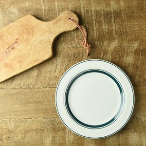 ワイルドヴィレッジ 17.5cmケーキ皿 モスグリーン[日本製/美濃焼/洋食器]