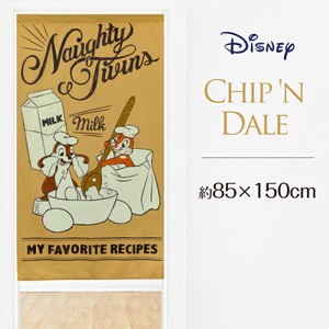 Japanese Noren Curtain Chip 'n Dale Desney
