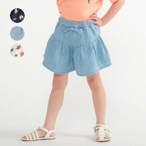 Culotte Ribbon Floral Pattern 3/10 length