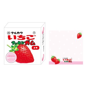 T'S FACTORY Memo Pad Husen Gum Strawberry Sweets