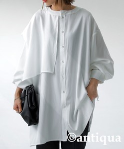 Antiqua Button Shirt/Blouse Design Long Sleeves Tops Ladies'
