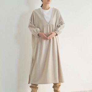Casual Dress Mini V-Neck Lined Fur Dress