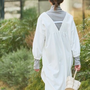 Casual Dress V-Neck Lined Fur Dress