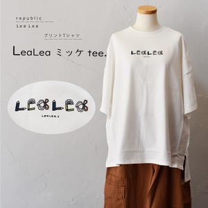 【2023新作】LeaLeaミッケ tee.　プリントTシャツ