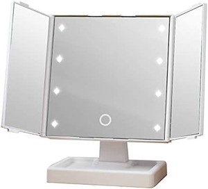 株式会社ヤマムラ　THREE-SIDED MIRROR　3面鏡LED卓上ミラー YLD-09