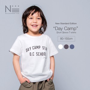 Kids' Short Sleeve T-shirt Camp 3-colors 80 ~ 150cm