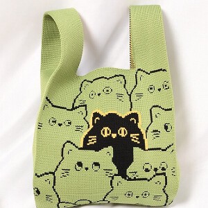 托特包 手提袋/托特包 动物 猫图案 3颜色