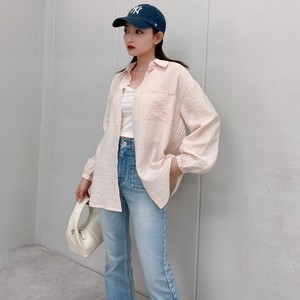 Button Shirt/Blouse Oversized Cotton