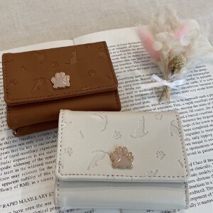 Trifold Wallet Gamaguchi Cat Compact