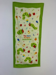 Hand Towel The Very Hungry Caterpillar Character Face Green