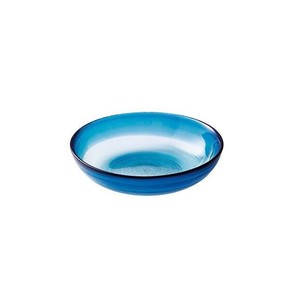 《日本製》すみだ-2　藍【ガラス鉢】【素麺】【そば】【盛皿】【オードブル】【サラダ】【ハンドメイド】