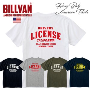 BILLVAN  DRIVERS LICENSE　バックプリント ヘビーTシャツ