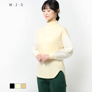 【SALE】日本製 布帛コンビハイネックプルオーバー M･J･G/GMT377 WS30